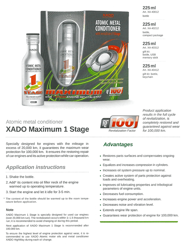 xado uk petrol lpg oil additive